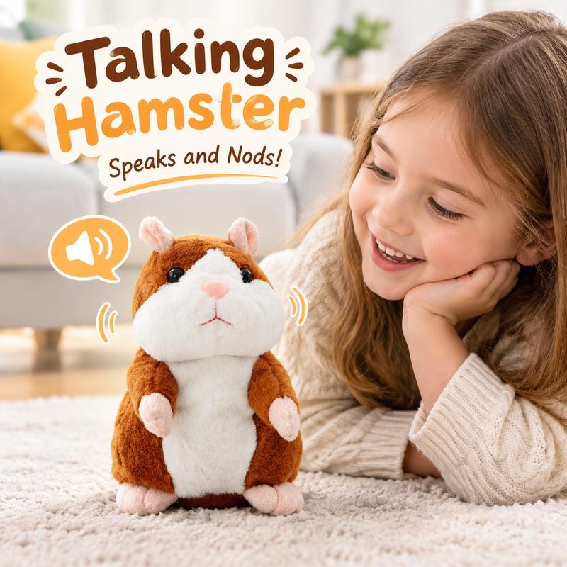 Talking Hamster Plush — It Repeats Everything You Say!