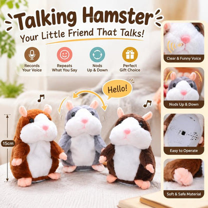 Talking Hamster Plush — It Repeats Everything You Say!