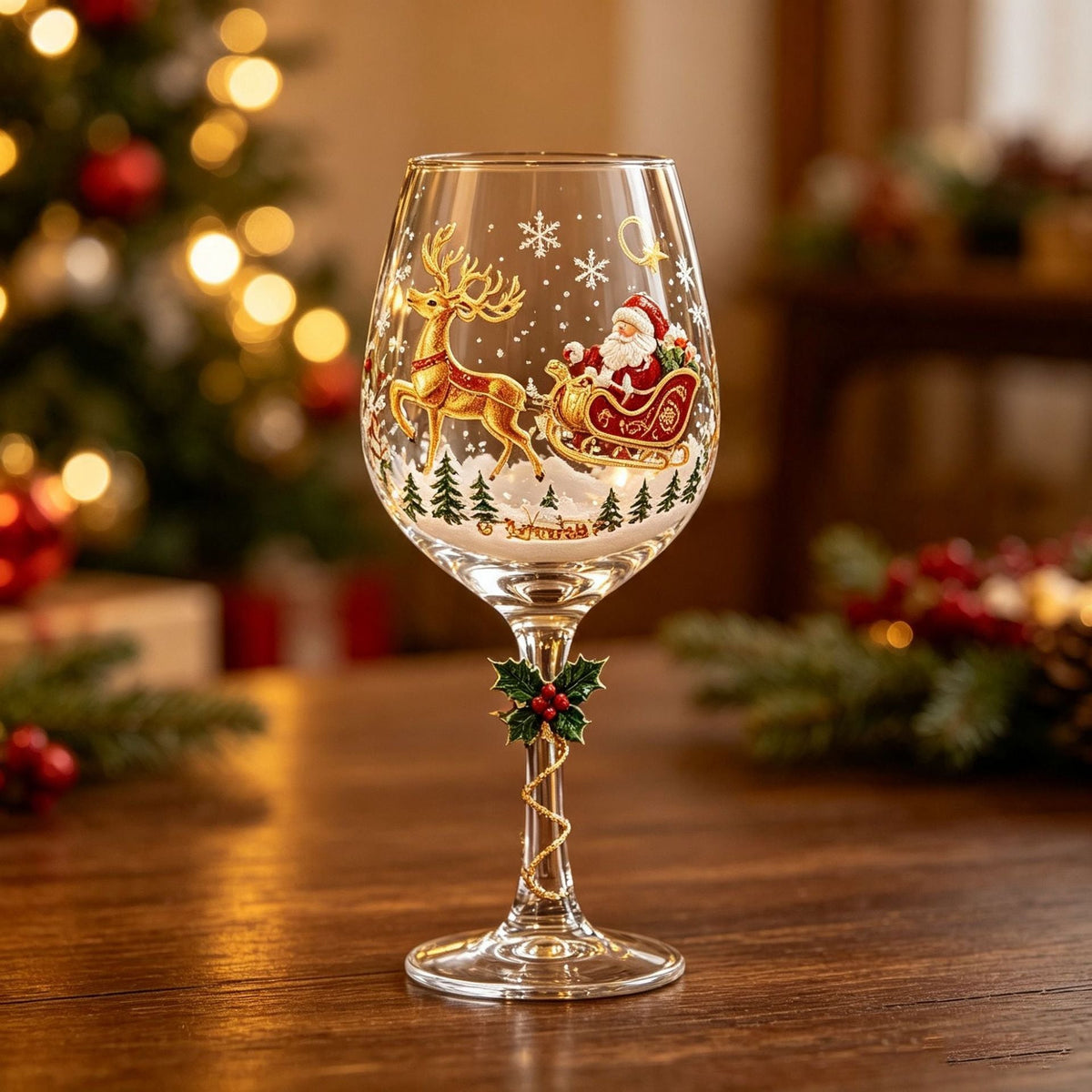 🔥🎁Christmas  Wine Glass Collection Gift Box Set✨