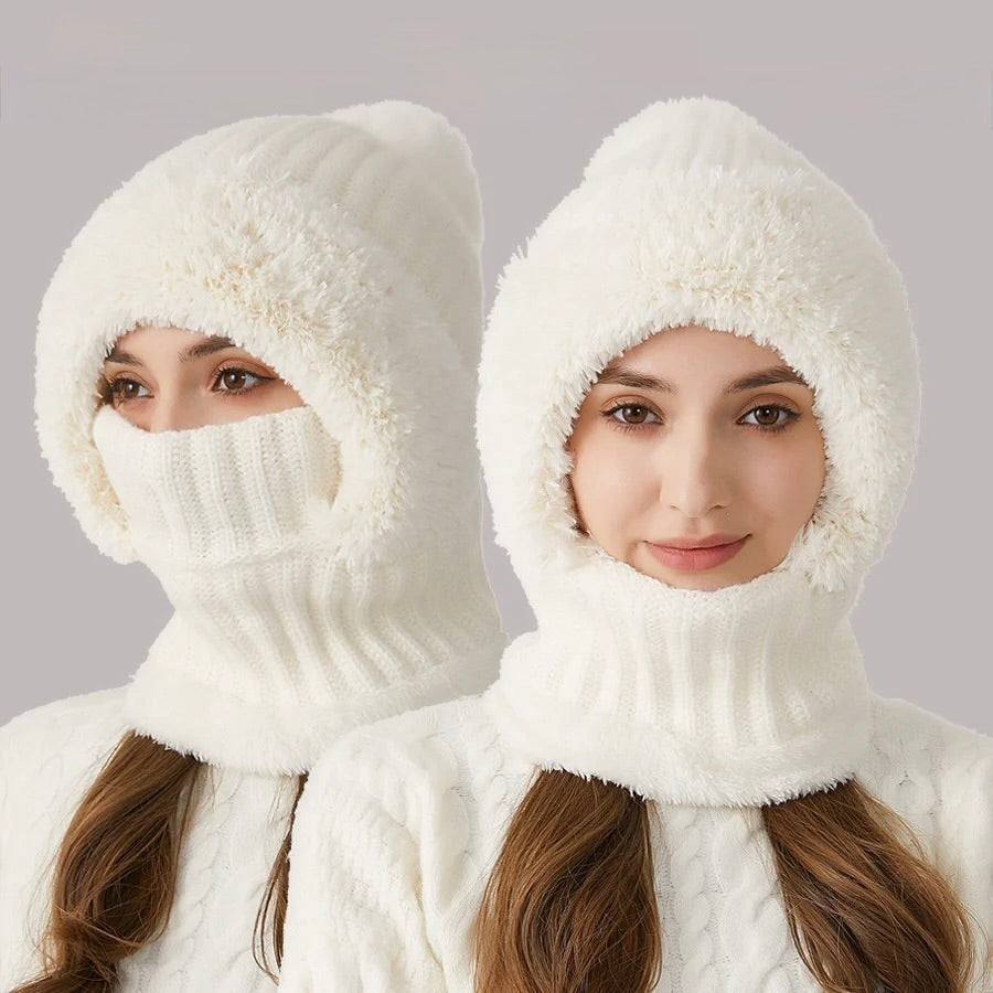 Women’s 3-in-1 Pom-Pom Knit Hood
