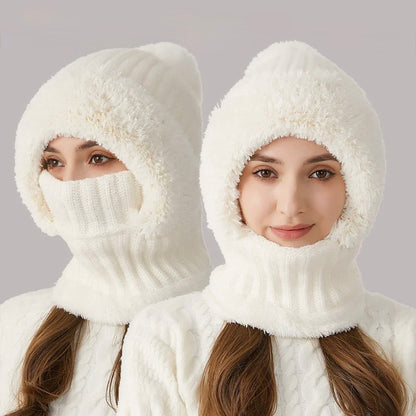 Women’s 3-in-1 Pom-Pom Knit Hood