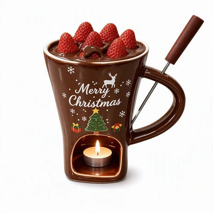 🍫 Christmas Chocolate Fondue Mug